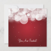 Sweet Sixteen Party Glow & Sparkle Red Kaart (Achterkant)