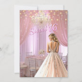 Sweet Sixteen Party Room Sparkle Lights Kaart (Voorkant)