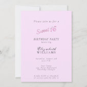 Sweet Sixteen Party Room Sparkle Lights Kaart (Achterkant)