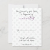 Sweet Sixteen party RSVP (Achterkant)