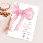 Sweet Sixteen Pink Bow Coquette 16e verjaardag Kaart
