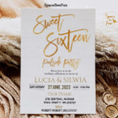 Sweet Sixteen Pool Party Uitnodiging Poolside part