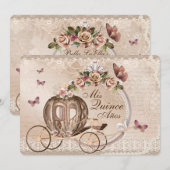 Sweet Sixteen Quinceanera Verjaardags Uitnodiginge Kaart (Voorkant / Achterkant)