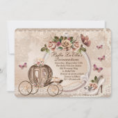 Sweet Sixteen Quinceanera Verjaardags Uitnodiginge Kaart (Achterkant)