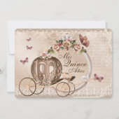 Sweet Sixteen Quinceanera Verjaardags Uitnodiginge Kaart (Voorkant)