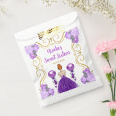 Sweet Sixteen Red Hair Princess in Purple Bedankzakje (Gezegeld)