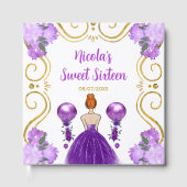 Sweet Sixteen Red Hair Princess in Purple Gastenboek (Voorkant)