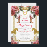 Sweet Sixteen Red Maroon Horse Charra Birthday Kaart<br><div class="desc">Sweet Sixteen Red Maroon Horse Charra Birthday Uitnodiging</div>