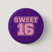 Sweet Sixteen Ronde Button 5,7 Cm (Voorkant)