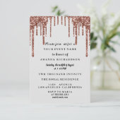 Sweet Sixteen Roos Dress Glitter Drip Black Grey Kaart (Staand voorkant)