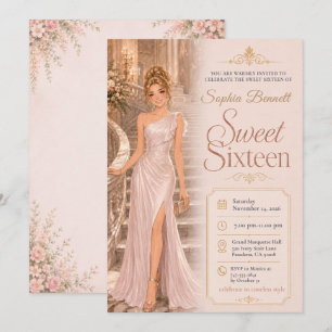 Sweet Sixteen Roze Balzaal Kaart