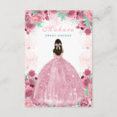 Sweet Sixteen Roze Blush Birthday Kaart (Voorkant)