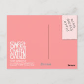 Sweet Sixteen Roze Briefkaart (Achterkant)