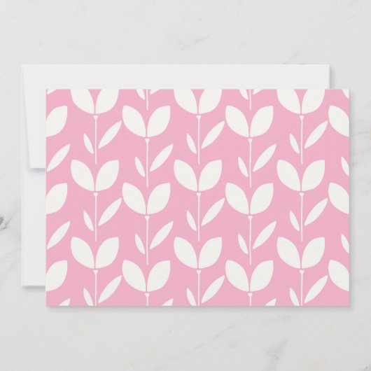 Sweet Sixteen roze Floral 16e verjaardag Foto Kaart (Achterkant)