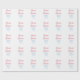 Sweet Sixteen roze naam datum kalligrafie boho bla Cadeaupapier