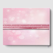 Sweet Sixteen, Roze Satin, Bokeh, Guest Book Gastenboek (Achterkant)