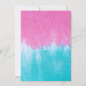 Sweet Sixteen Roze Tie Dye Party uitnodiging (Achterkant)