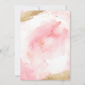 Sweet Sixteen roze Waterverf Glitter Birthday Kaart (Achterkant)