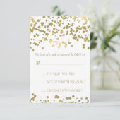 Sweet Sixteen RSVP Gold Foil Confetti (Staand voorkant)