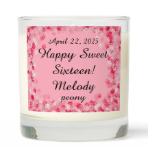 Sweet Sixteen Scented Jar Candle