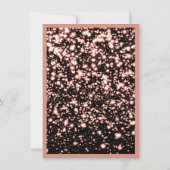 Sweet Sixteen sparen de datum Roos Gold Midnight Kaart (Achterkant)