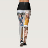 Sweet Sixteen Sparkle: Aangepaste fotocollage Legg Leggings (Achterkant)
