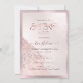 Sweet Sixteen, Sparkle Gown, Faux Roos Gold cards Kaart (Achterkant)