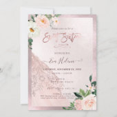 Sweet Sixteen, Sparkle Gown, Faux Roos Gold cards Kaart (Achterkant)