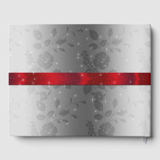 Sweet Sixteen, Sparkle, Red Satin, Guest Book Gastenboek (Achterkant)