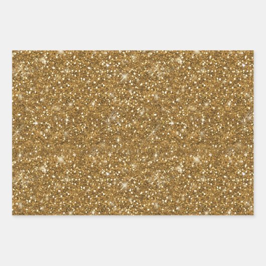Sweet Sixteen Sparkle Word Cloud Gold ID265 Inpakpapier Vel (Voorkant 2)