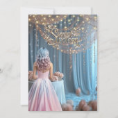 Sweet Sixteen Sparkles Flowers Girl Blauw Roze Haa Kaart (Voorkant)