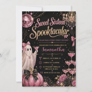 Sweet Sixteen Spooktacular Glam Feest Kaart