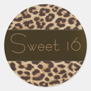 "Sweet Sixteen" ticker Ronde Sticker
