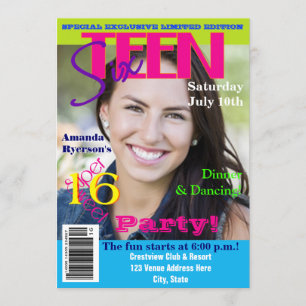 Sweet Sixteen   Tijdschrift Hoesje Style   Foto Kaart