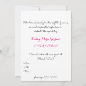 Sweet Sixteen, Tropisch, Hawaiian Luau Uitnodiging (Achterkant)