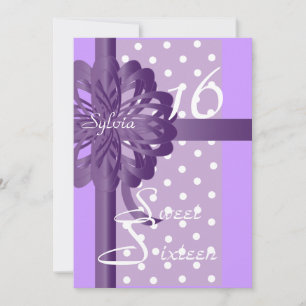 Sweet Sixteen Uitnodiging - Aanpassen