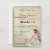 Sweet Sixteen-uitnodiging Kaart (Voorkant)