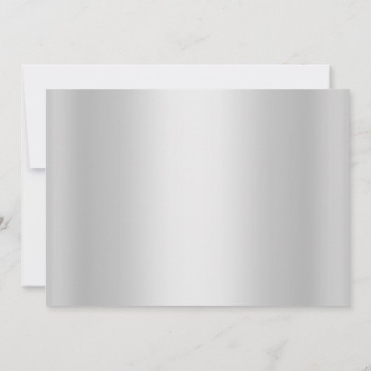 Sweet sixteen-uitnodiging zilver kaart (Achterkant)