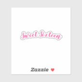 Sweet Sixteen Verjaardag  Roze Wit Schattige Sticker (Vel)