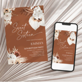 Sweet Sixteen Verjaardag Uitnodiging 16e Verjaarda