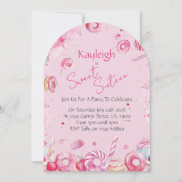 Sweet Sixteen Verjaardagsfeest Uitnodiging