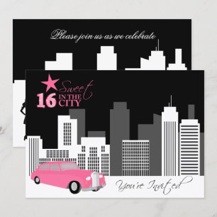 Sweet Sixteen Verjaardagsfeestje Kaart