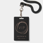 Sweet Sixteen VIP-pas Badge (Voorkant met koord)