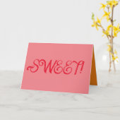 Sweet Sixteen Vouwkaart Kaart (Gele Bloem)