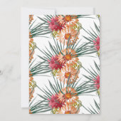 Sweet Sixteen Waterverf Floral Peach Green Kaart (Achterkant)