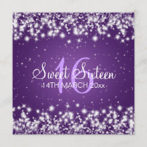 Sweet Sixteen Winter Sparkle Paars
