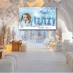 Sweet Sixteen, Winter Wonderland, Aangepast, Spandoek