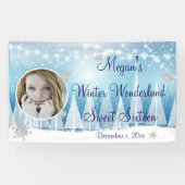 Sweet Sixteen, Winter Wonderland, Custom, Spandoek (Horizontaal)