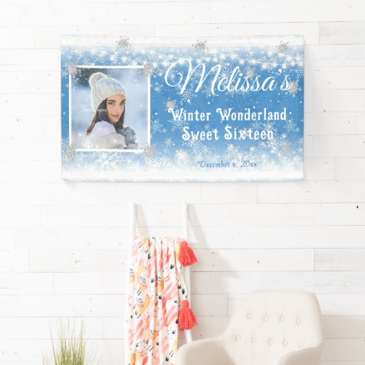 Sweet Sixteen Winter Wonderland Snowflakes Spandoek (Insitu)