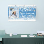 Sweet Sixteen Winter Wonderland Snowflakes Spandoek (Beurs)